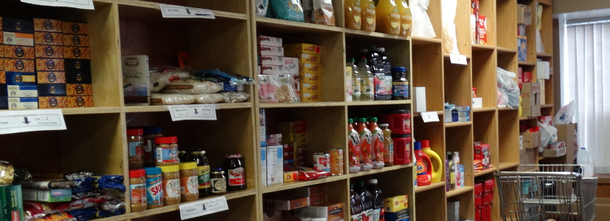 Inside of Food Pantry
