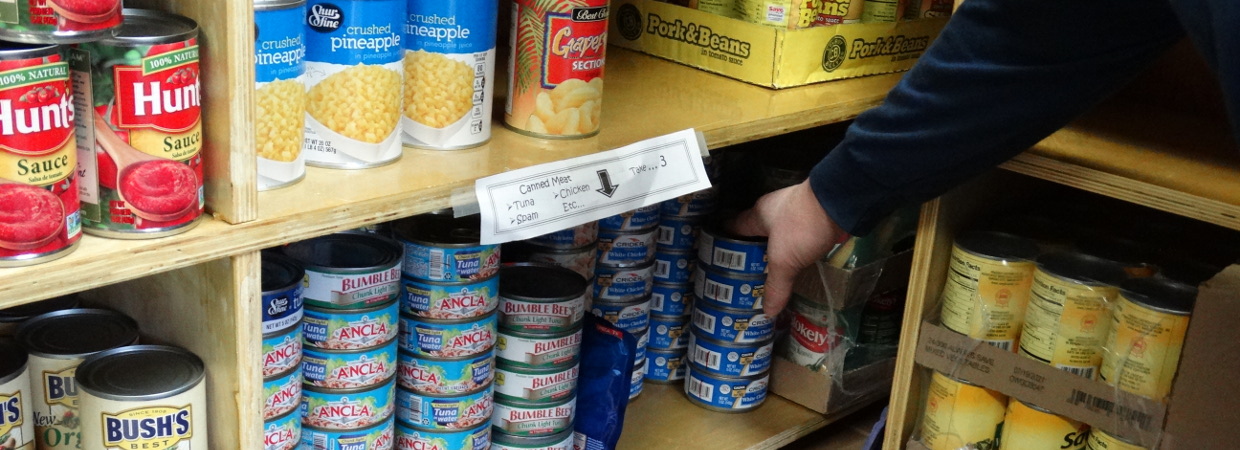 Inside of Food Pantry